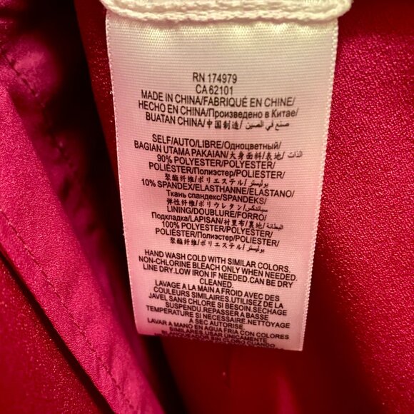 LAST CHANCE - BCBG Tailored Jumpsuit Size XS in Vivid Fuchsia - Picture 8 of 8